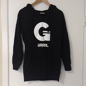 GRRRL Hooded Sweater Black size S